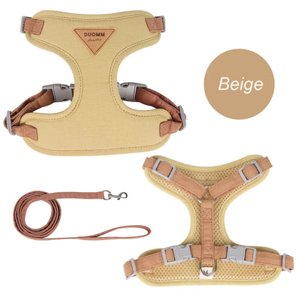 Breathable Pet Harness and Leash Set for Small Dogs and Cats - Smarsty