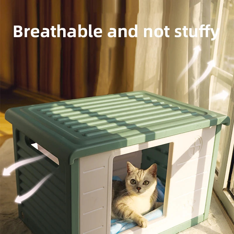 Rainproof Cat House for Outdoor Comfort and Shelter - Smarsty