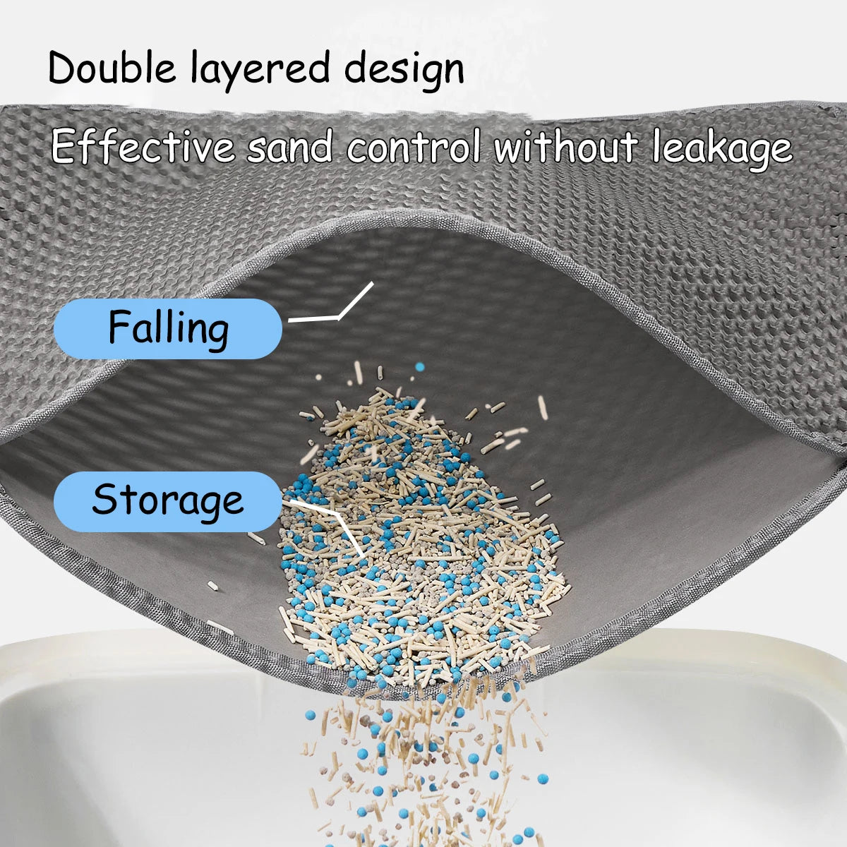 Waterproof Cat Litter Mat Double Layer Non-Slip Design - Smarsty