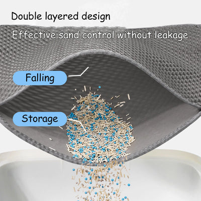 Waterproof Cat Litter Mat Double Layer Non-Slip Design - Smarsty
