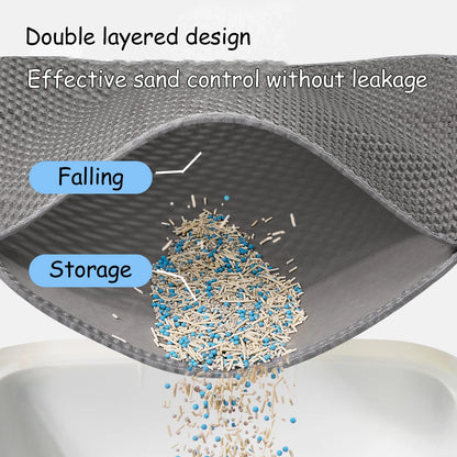 Waterproof Cat Litter Mat Double Layer Non-Slip Design - Smarsty