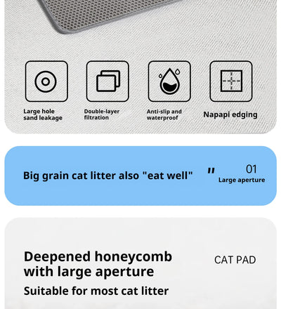 Waterproof Cat Litter Mat Double Layer Non-Slip Design - Smarsty