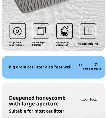 Waterproof Cat Litter Mat Double Layer Non-Slip Design - Smarsty