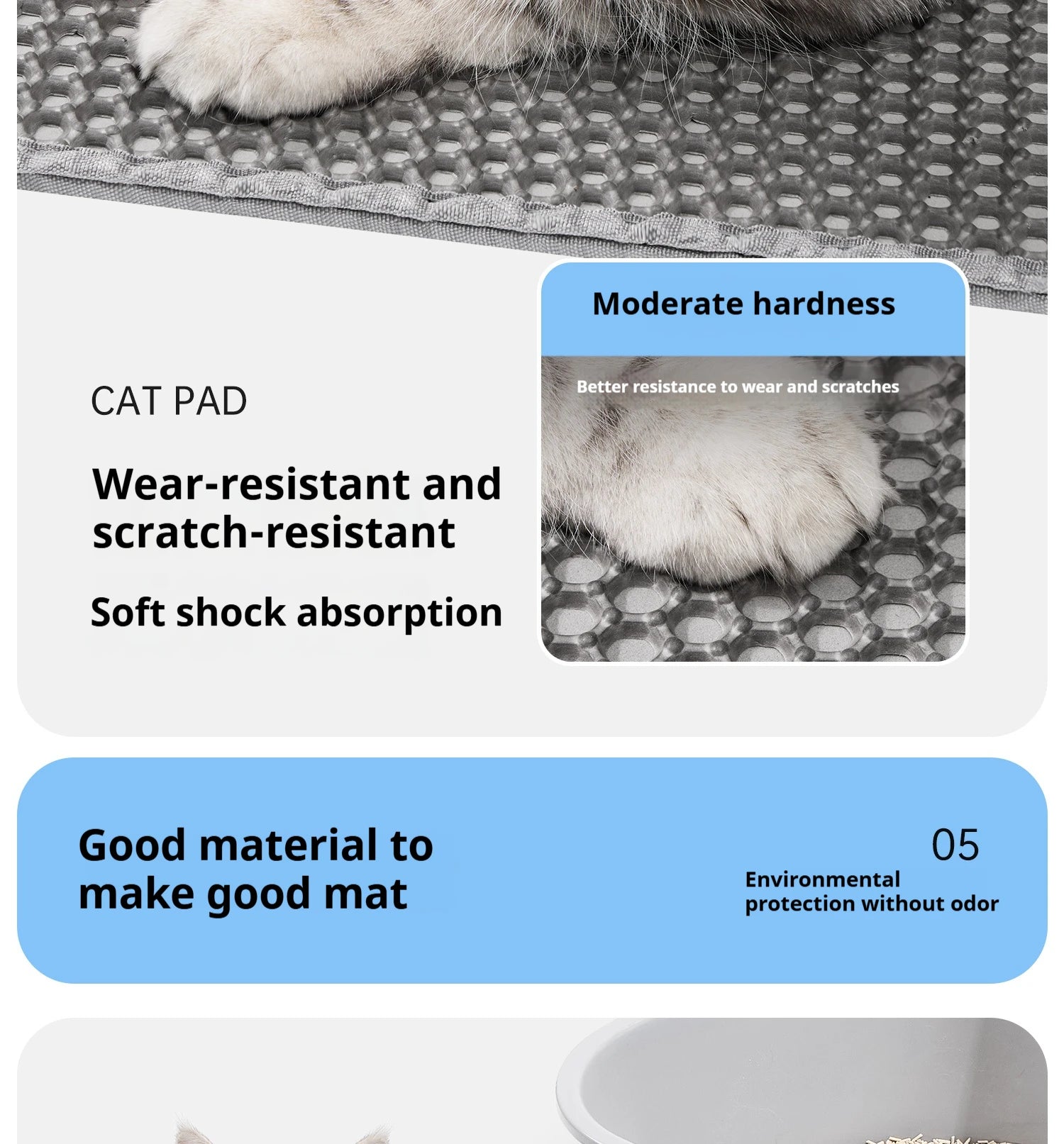 Waterproof Cat Litter Mat Double Layer Non-Slip Design - Smarsty