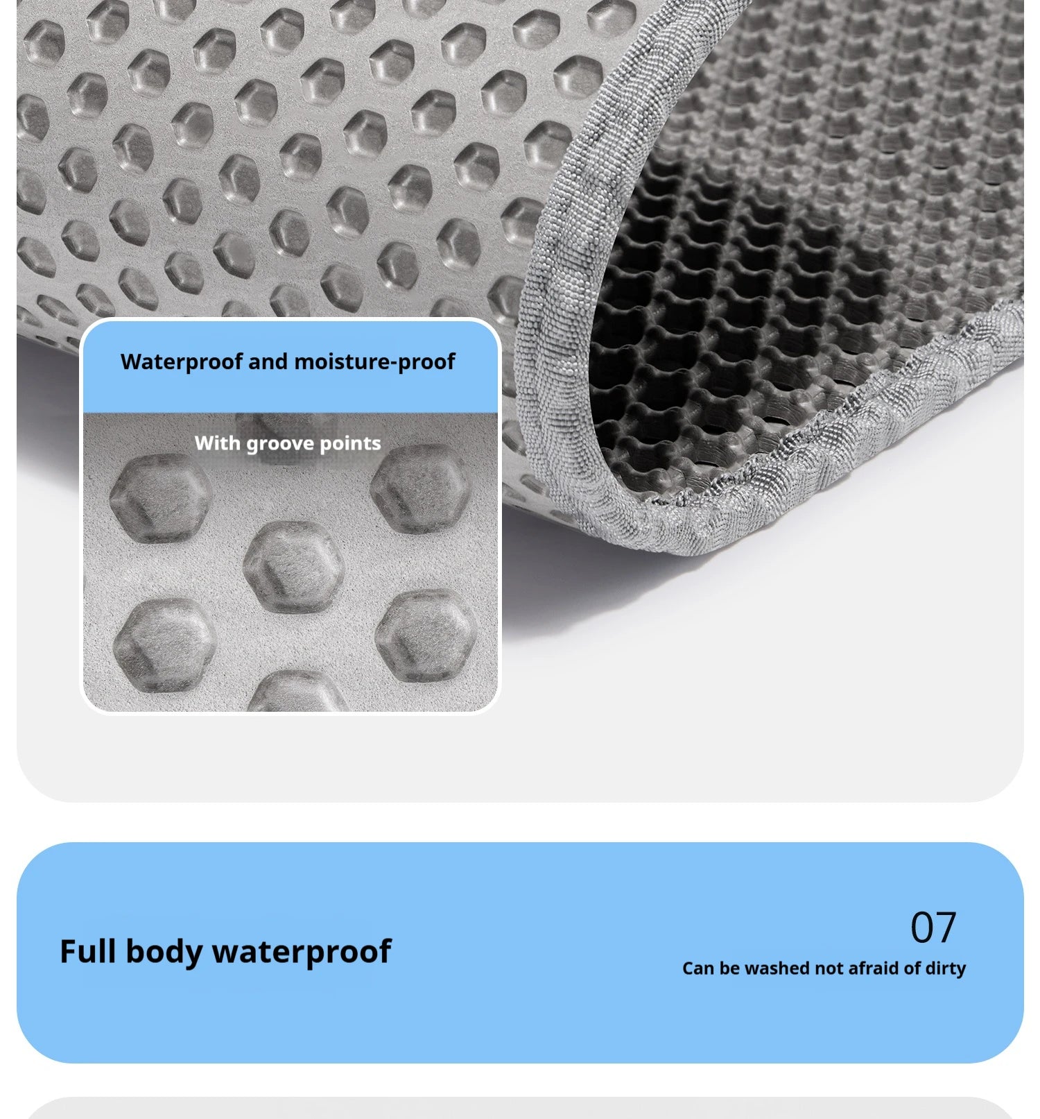Waterproof Cat Litter Mat Double Layer Non-Slip Design - Smarsty