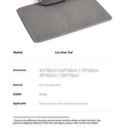 Waterproof Cat Litter Mat Double Layer Non-Slip Design - Smarsty