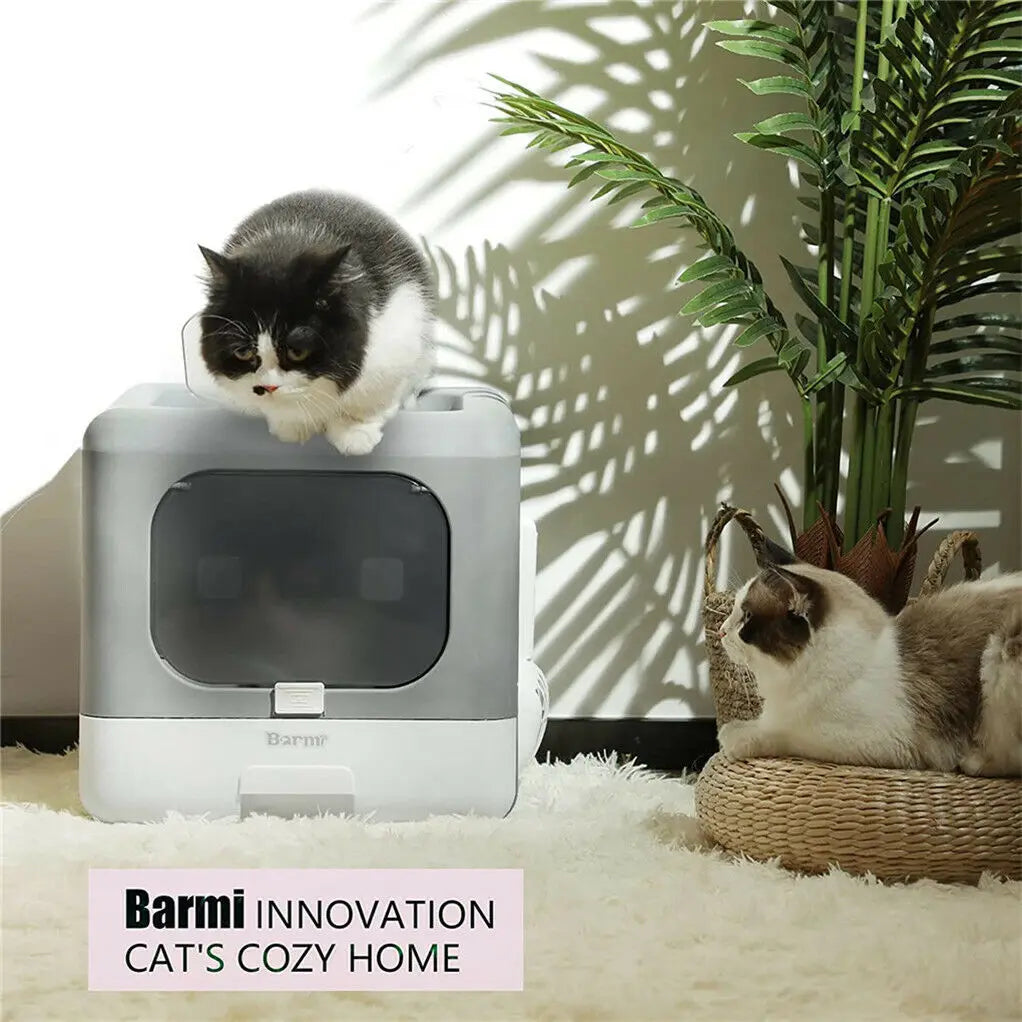 Enclosed Cat Litter Box with Sifting Tray - Smarsty