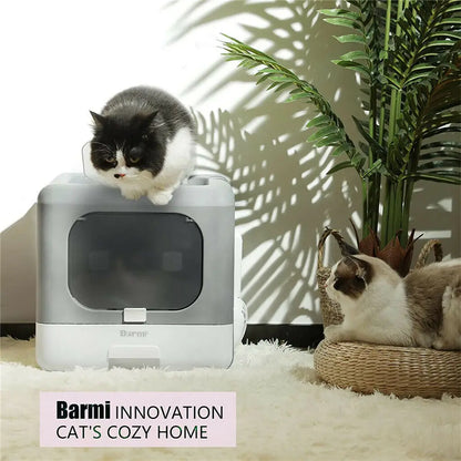 Enclosed Cat Litter Box with Sifting Tray - Smarsty