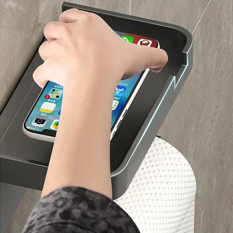 Versatile Plastic Storage Rack for Toilet Paper and Towels - Smarsty