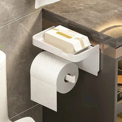 Versatile Plastic Storage Rack for Toilet Paper and Towels - Smarsty