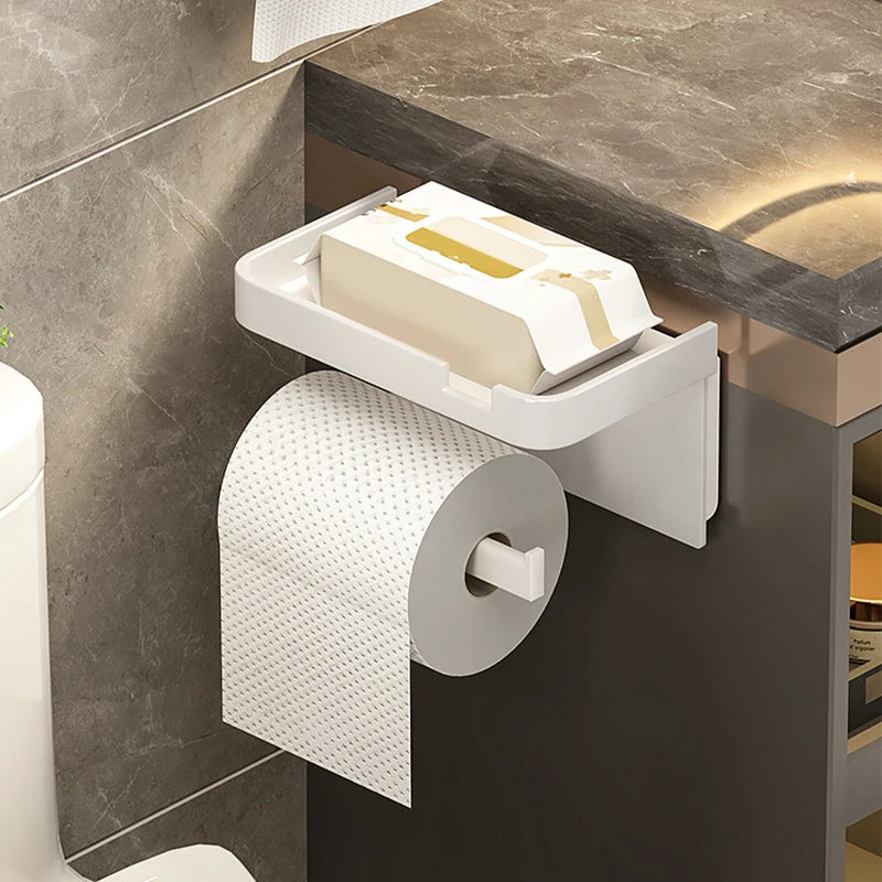 Versatile Plastic Storage Rack for Toilet Paper and Towels - Smarsty
