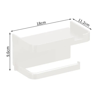 Versatile Plastic Storage Rack for Toilet Paper and Towels - Smarsty
