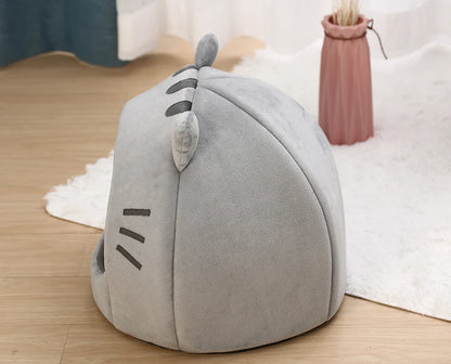 Cozy Cotton Cat Bed Warm Sleeping Cave - Smarsty