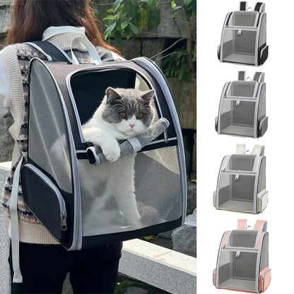 Breathable Cat Carrier Backpack for Travel Convenience - Smarsty