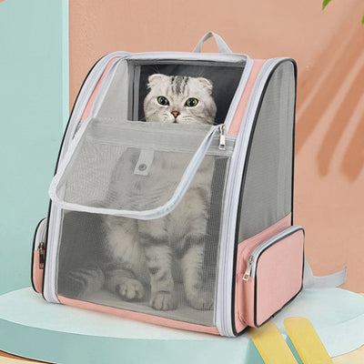 Breathable Cat Carrier Backpack for Travel Convenience - Smarsty