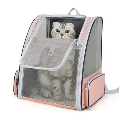 Breathable Cat Carrier Backpack for Travel Convenience - Smarsty