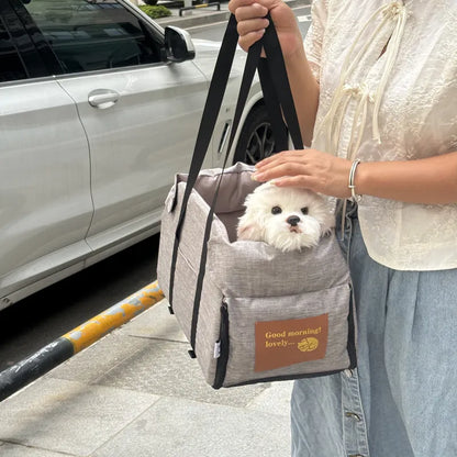 Portable Dog Car Seat Bed for Safe Travel - Smarsty