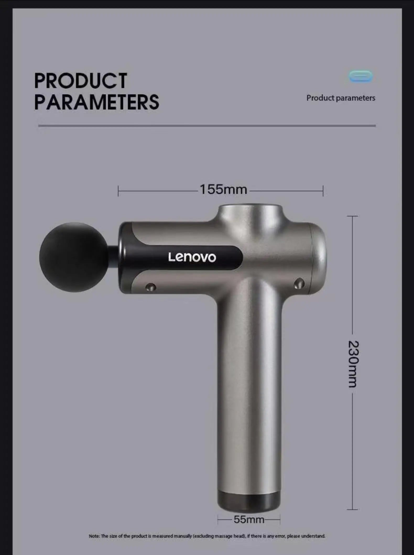 Lenovo Massage Gun for Deep Muscle Relief and Relaxation - Smarsty
