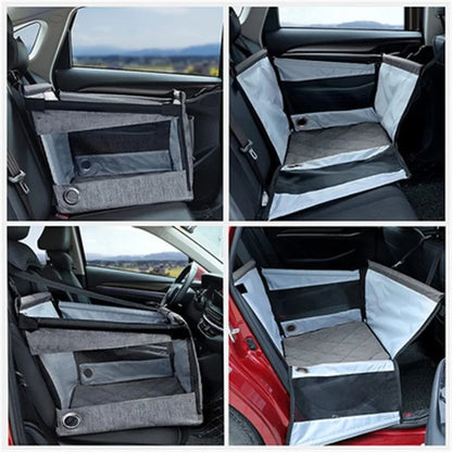 Portable Dog Carrier Seat with Waterproof Safety Mesh - Smarsty