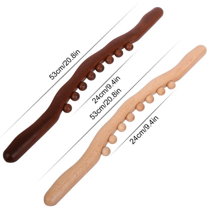 Beech Wood Back Massage Rolling Pin for Pain Relief - Smarsty