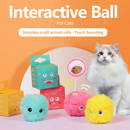 Interactive Sound Balls for Cats Plush and Soft - Smarsty