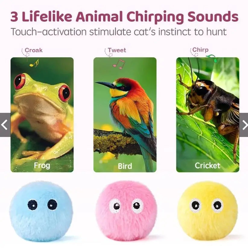 Interactive Sound Balls for Cats Plush and Soft - Smarsty