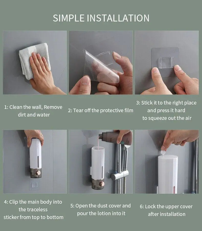 450ml Wall Mounted Liquid Soap Dispenser for Easy Hand Washing - Smarsty