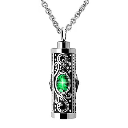 Crystal Cremation Urn Necklace for Ashes Memorial - Smarsty
