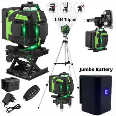 Professional Self-Leveling Green Laser Level 16 Lines - Smarsty