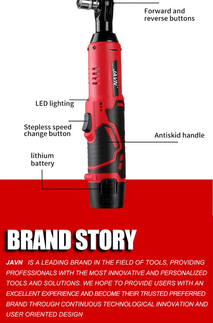 JAVN 12V Cordless Electric Wrench for Easy Car Repairs - Smarsty