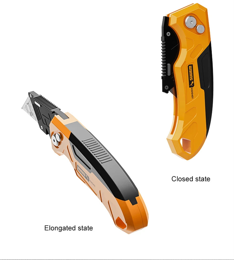 WYNNS Heavy Duty Folding Utility Knife with Quick Change Blades - Smarsty