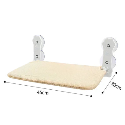 Foldable Suction Cup Cat Hammock For Window Relaxation - Smarsty