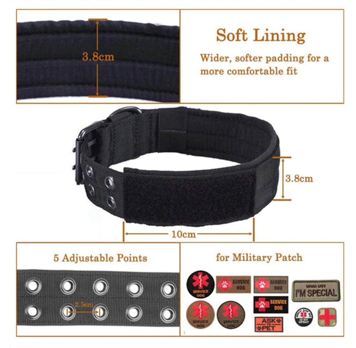 Adjustable Reflective Dog Collar for Training and Safety - Smarsty