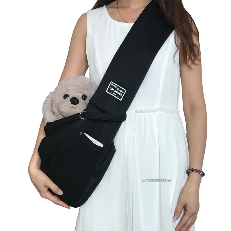 Portable Pet Sling Carrier Bag for Comfortable Travel - Smarsty