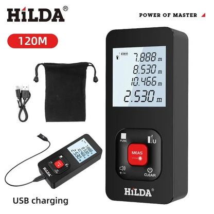 HILDA Laser Rangefinder Precision Measuring Tool 50M 100M 120M - Smarsty