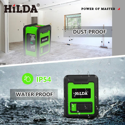 HILDA 2-Line Green Laser Level for Precision Alignment - Smarsty