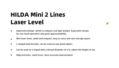 HILDA 2-Line Green Laser Level for Precision Alignment - Smarsty
