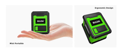 HILDA 2-Line Green Laser Level for Precision Alignment - Smarsty