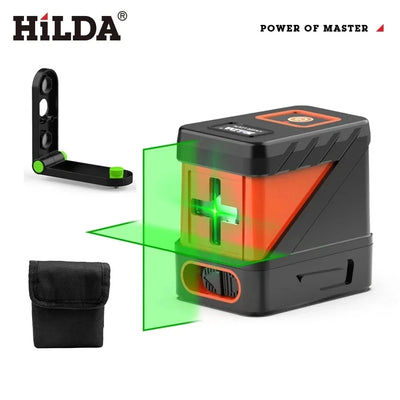 HILDA 2 Lines Laser Level with Self Levelling Green Beams - Smarsty