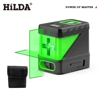 HILDA 2 Lines Laser Level with Self Levelling Green Beams - Smarsty