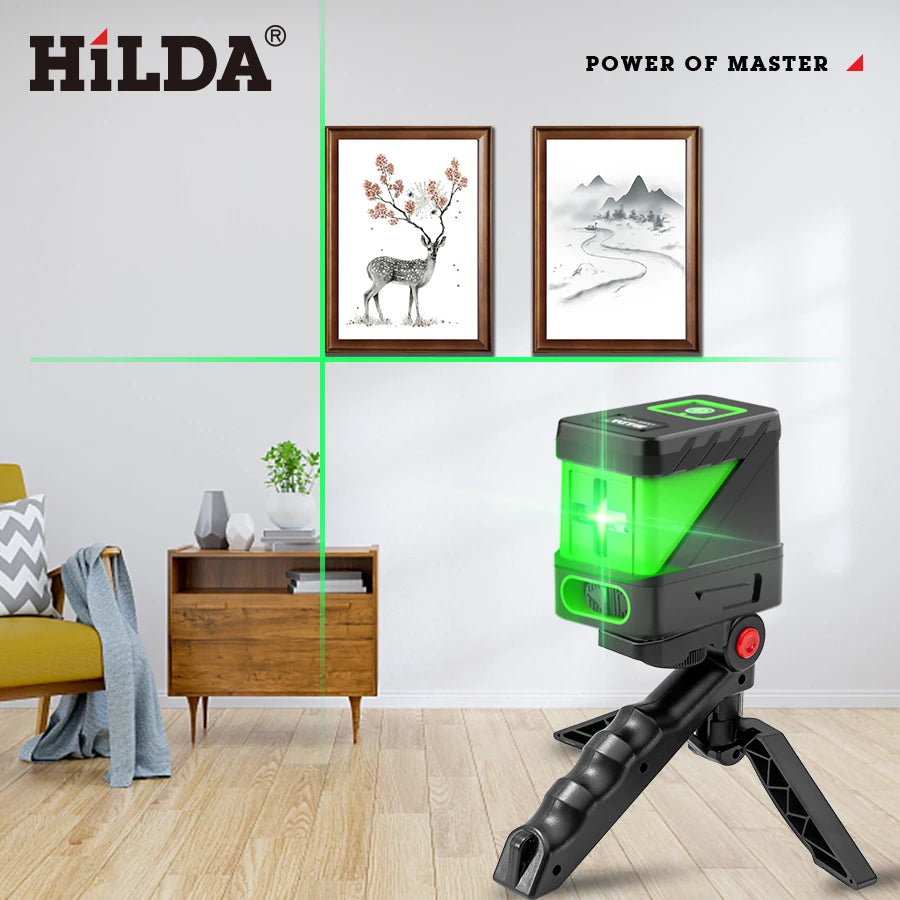 HILDA 2 Lines Laser Level with Green Beams - Smarsty