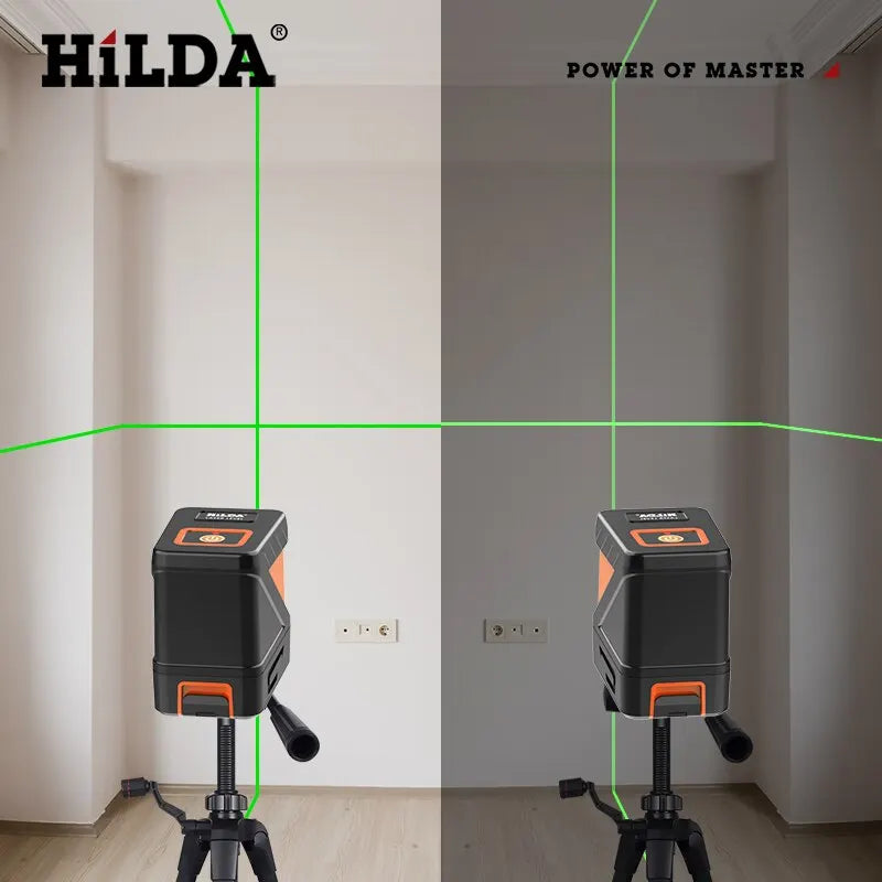 HILDA 2 Lines Laser Level with Green Beams - Smarsty