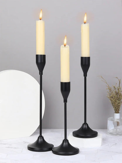 European Style Metal Candle Holders Set for Home Decor - Smarsty