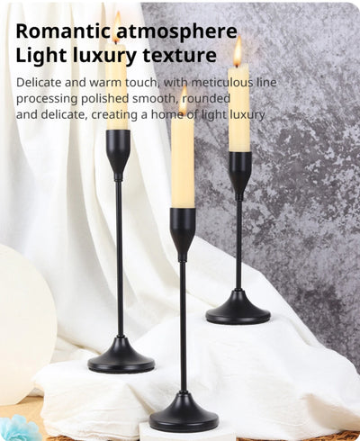European Style Metal Candle Holders Set for Home Decor - Smarsty
