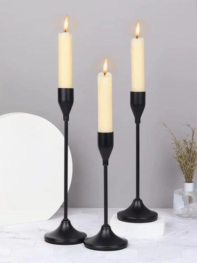 European Style Metal Candle Holders Set for Home Decor - Smarsty