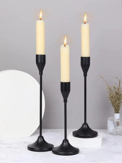 European Style Metal Candle Holders Set for Home Decor - Smarsty