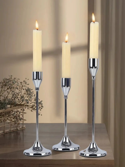 European Style Metal Candle Holders Set for Home Decor - Smarsty