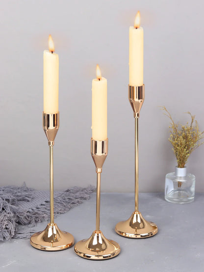 European Style Metal Candle Holders Set for Home Decor - Smarsty