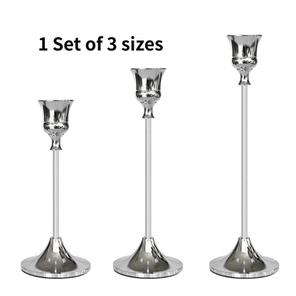 European Style Metal Candle Holders Set for Home Decor - Smarsty