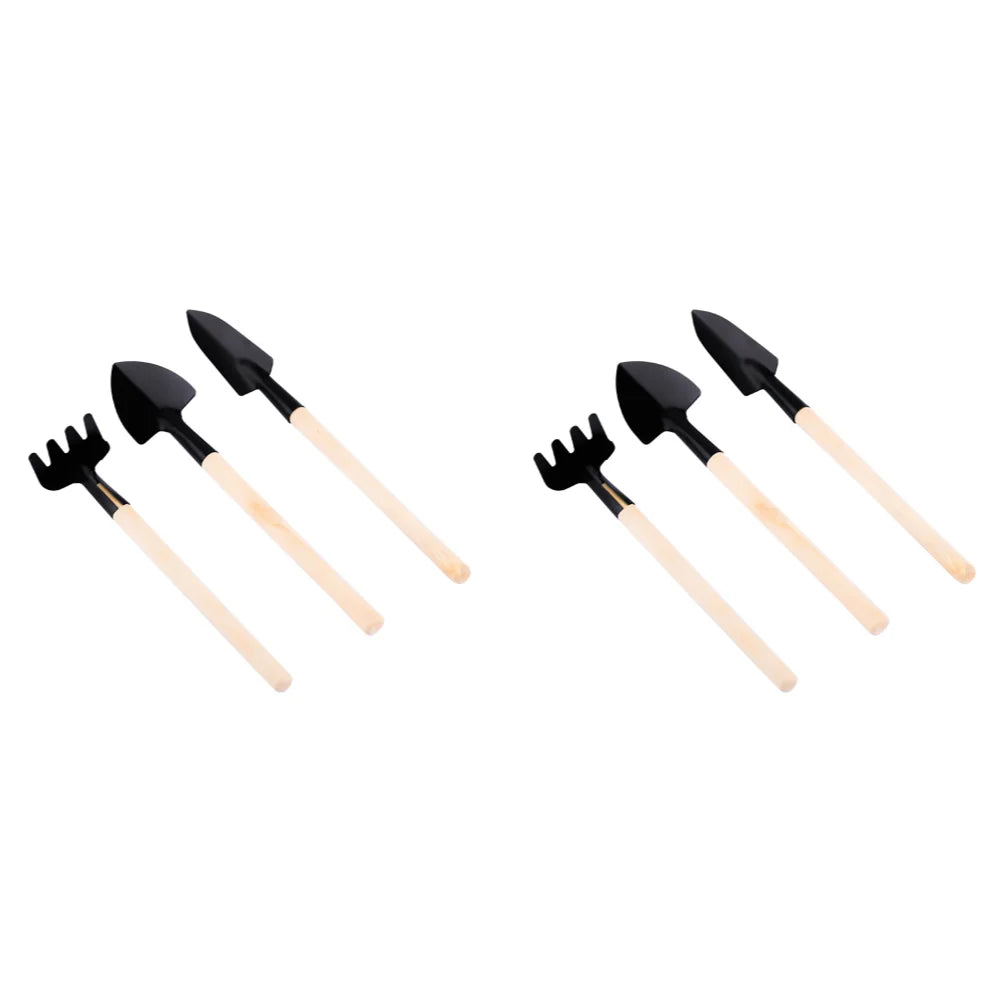 Mini Garden Tools Set for Kids with Wooden Handles - Smarsty